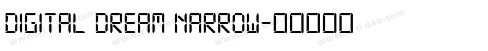 Digital dream Narrow字体转换